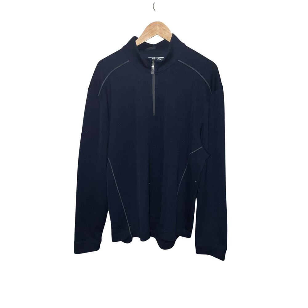 Callaway Blue Quarter Zip Up Golf Jacket Size XL